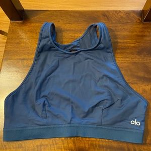 Like New ALO Yoga Bra Tank - Dark Blue - Size L